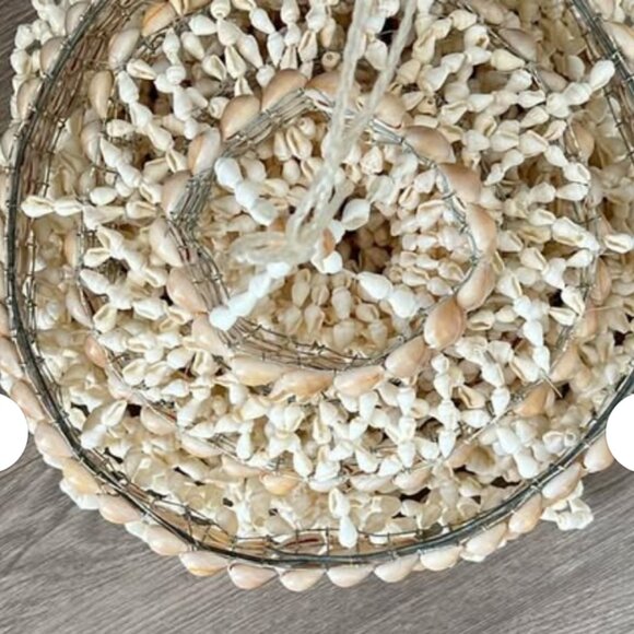 ✨ 🐚☀️Real Shell Hanging Light Ornament Pendant ✨ great condition - Picture 6 of 8